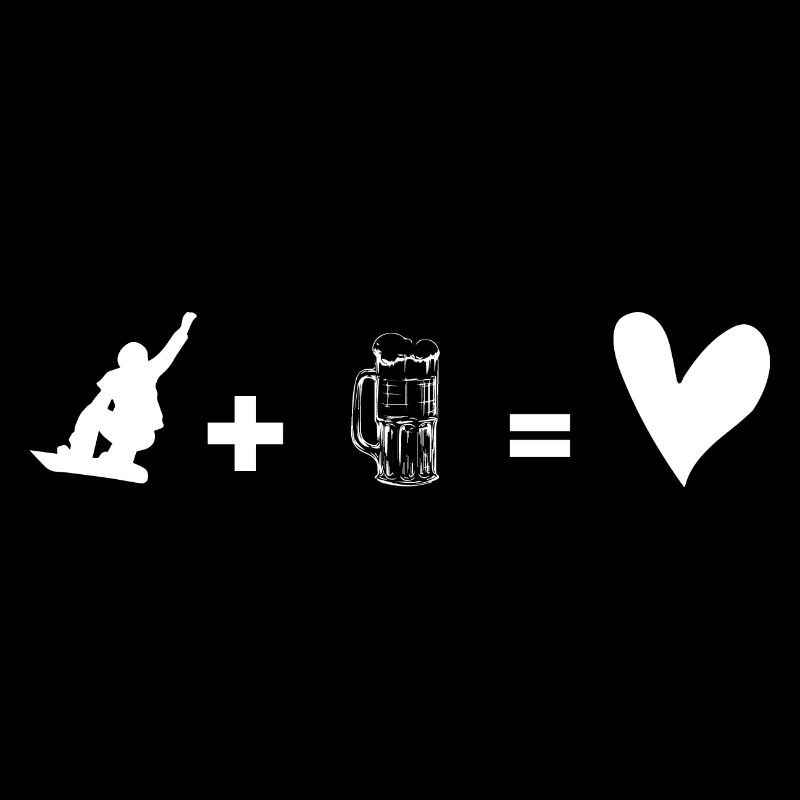 Beer - Heart - Snowboarding - (3)