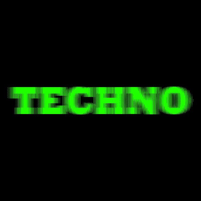 Techno Glitch Green