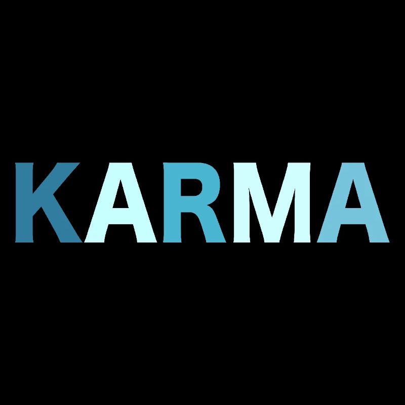 Lettrage rétro Karma
