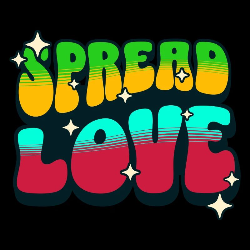 Spread love retro