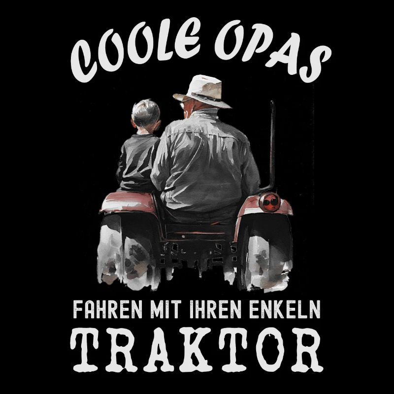 Opa Enkel Traktor Geschenk