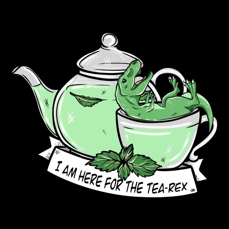Funny Tea Dino