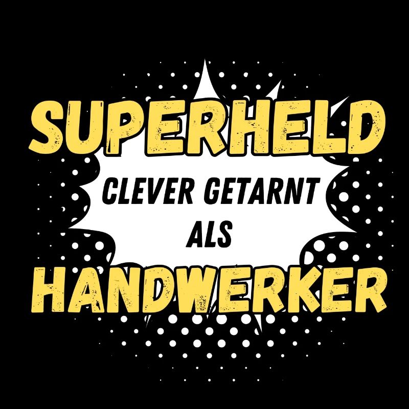Superheld clever getarnt als Handwerker