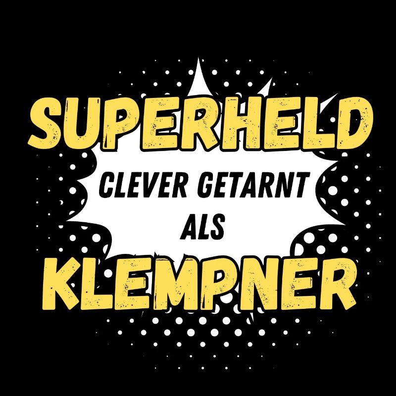 Superheld clever getarnt als Klempner