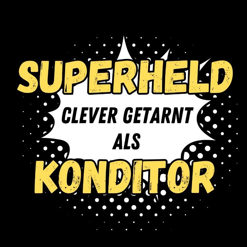 Superheld clever getarnt als Konditor