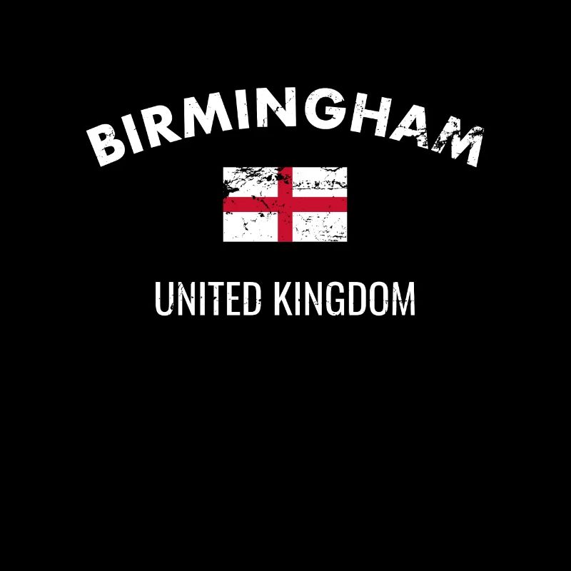 Birmingham Angleterre Vintage Drapeau Anglais