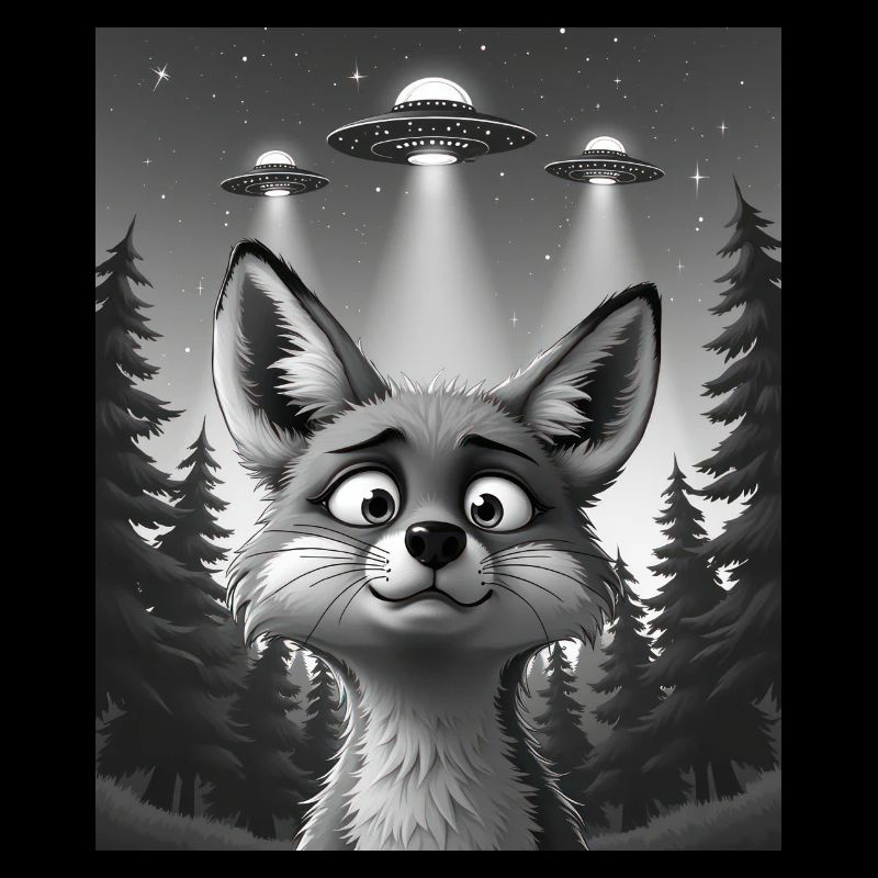 UFO Funny Fox