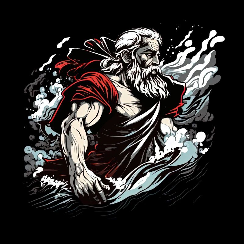 Der moderne Prophet Moses teilt das Meer -