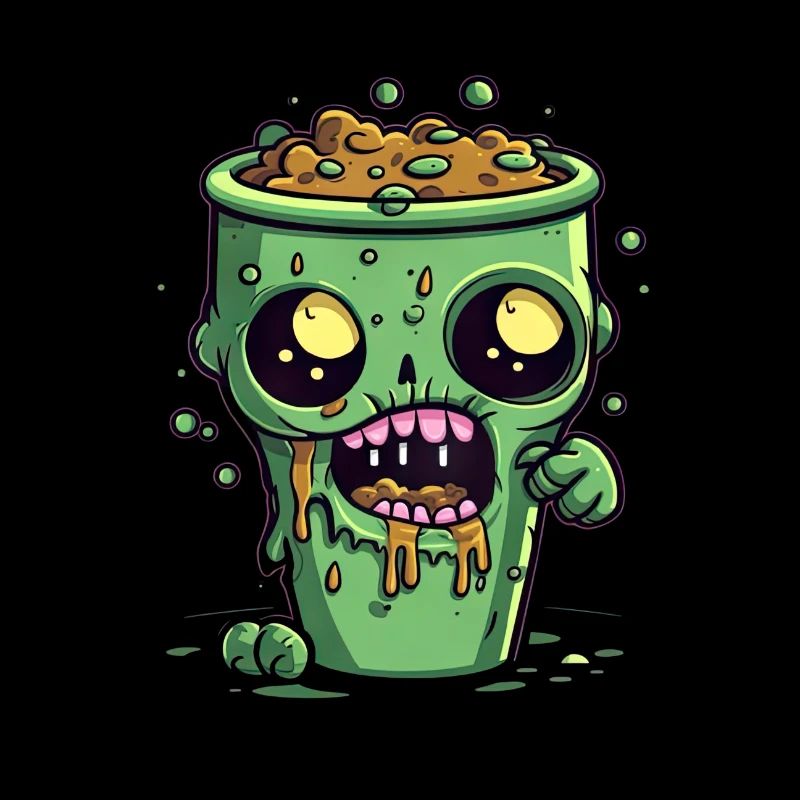 Halloween coffee mug - creepy coffee mug