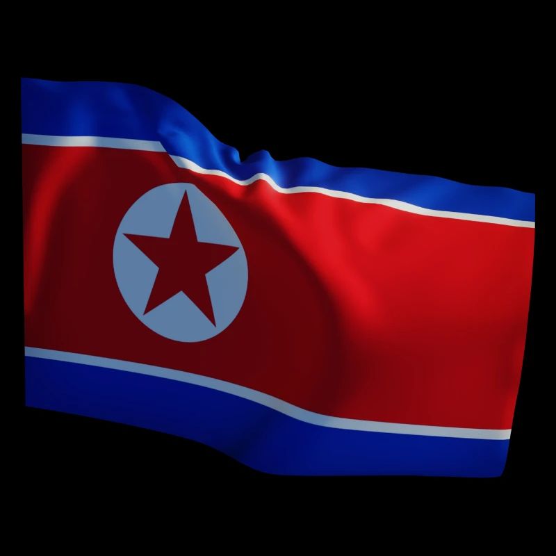 Drapeau des pays de la Corée du Nord Drapeau