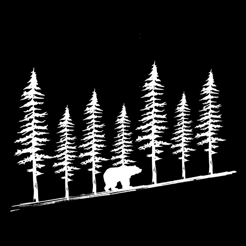 Landscape Bear Tree line