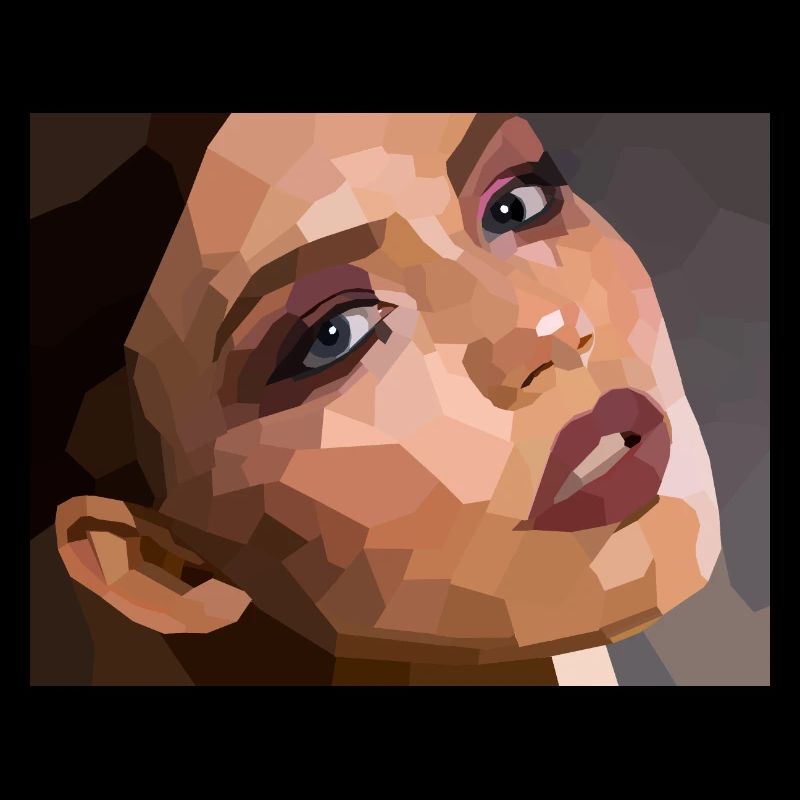 Frau Polygon Geometrisch