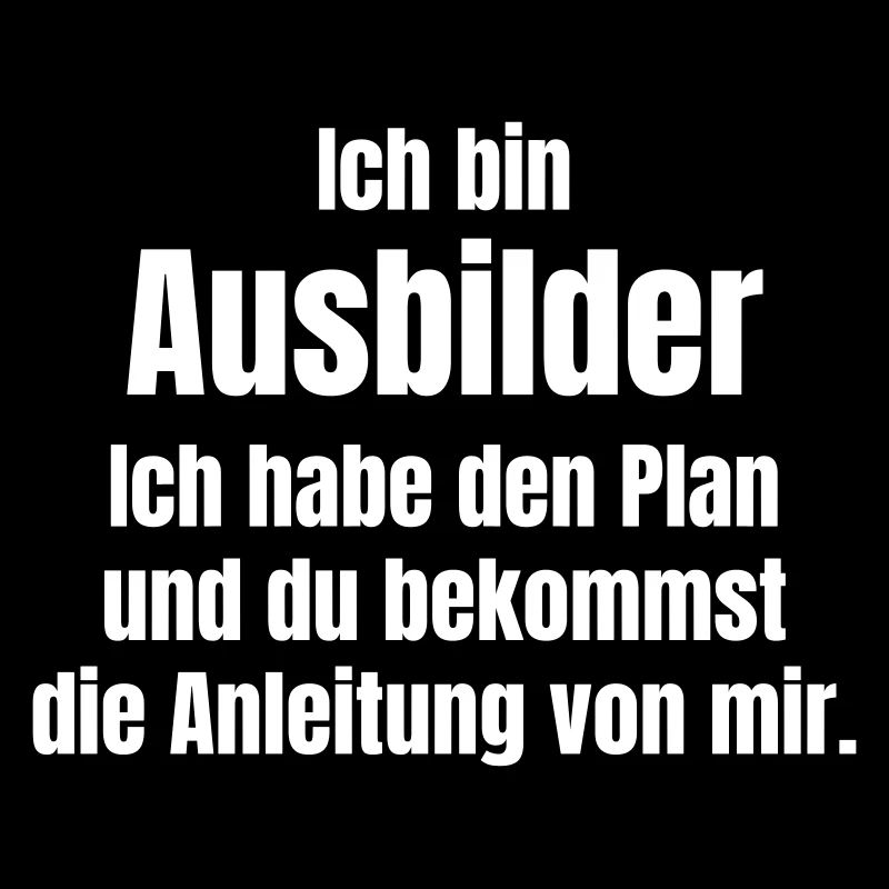Ausbilder hat den Plan und liefert Anleitung
