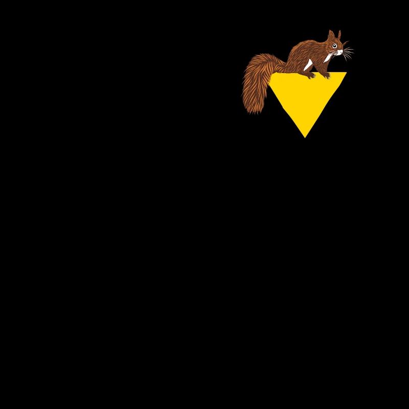 Squirrel Logo Emblème Écureuil gris Squirrel