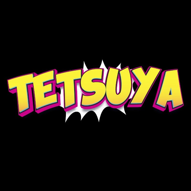 Tetsuya Custom Name Comic Book Style Pop Art,