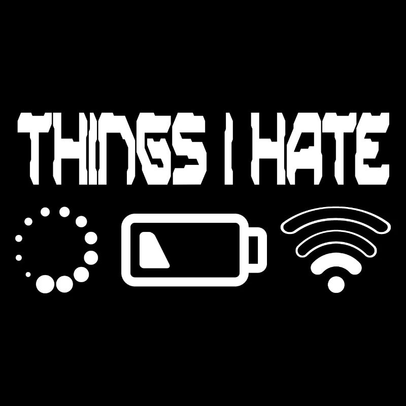 Things I Hate Programmer Outfit Gamer Fun Gift