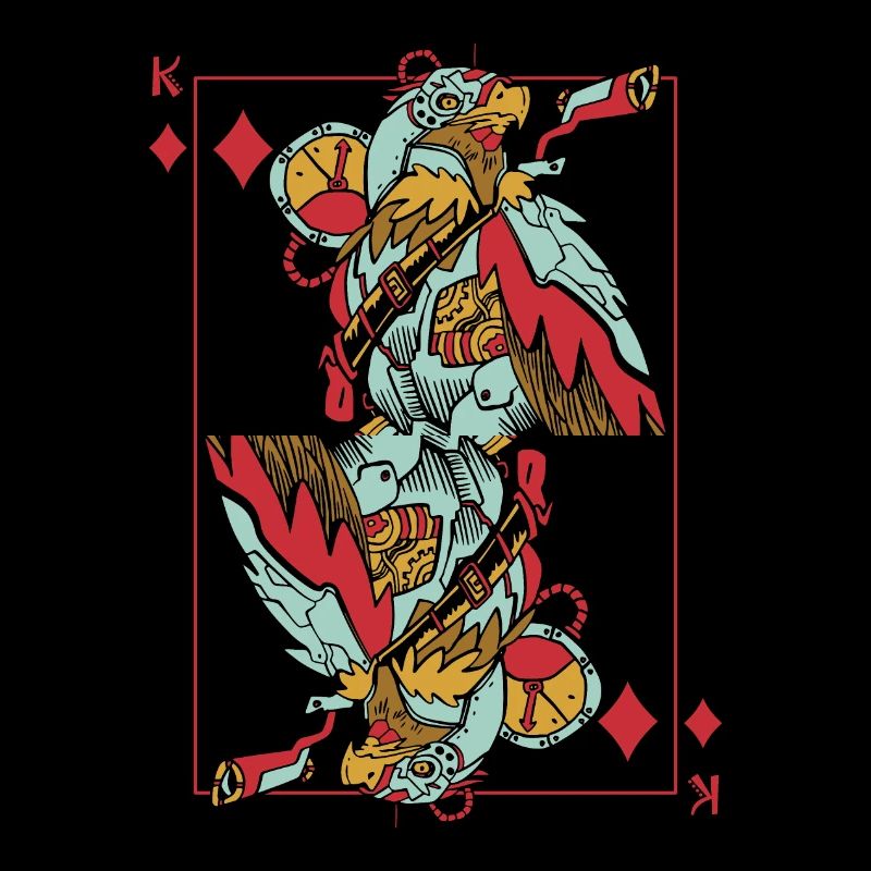 Eagle Steampunk Card Game Karo King Poker