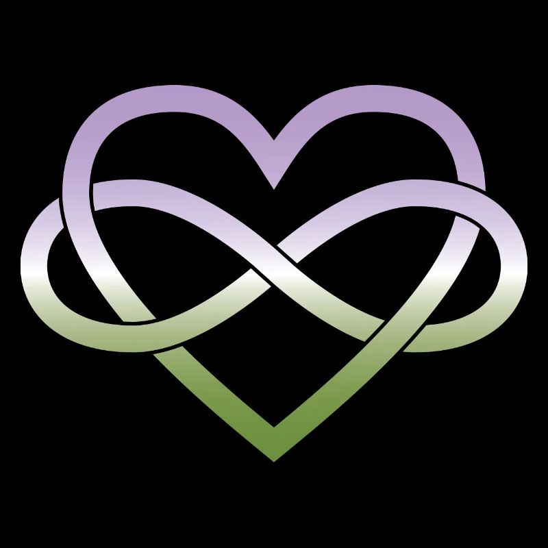 Polyamory Infinity Heart - Genderqueer