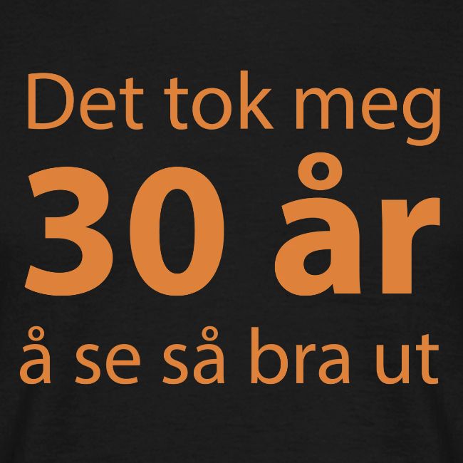 Det tok meg 30 år å se så bra ut