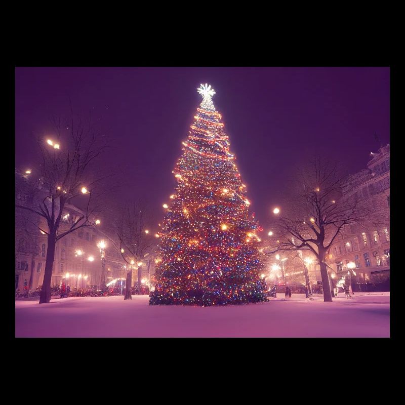 Sapin de Noël dans le WInter