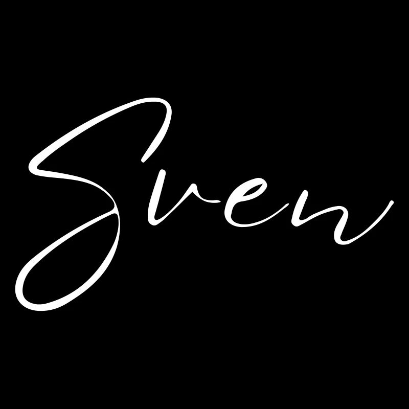 Nom de Sven avec S Nom de garçon Naissance Baby Shower Garçon