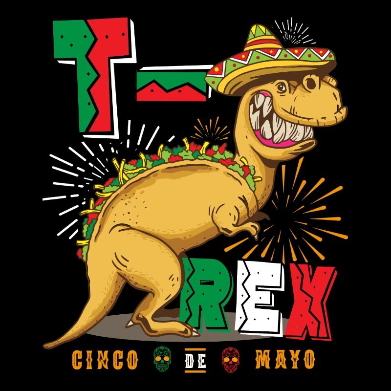 T Mex Tacosaurus T Rex Taco Cinco De Mayo Dinosaur