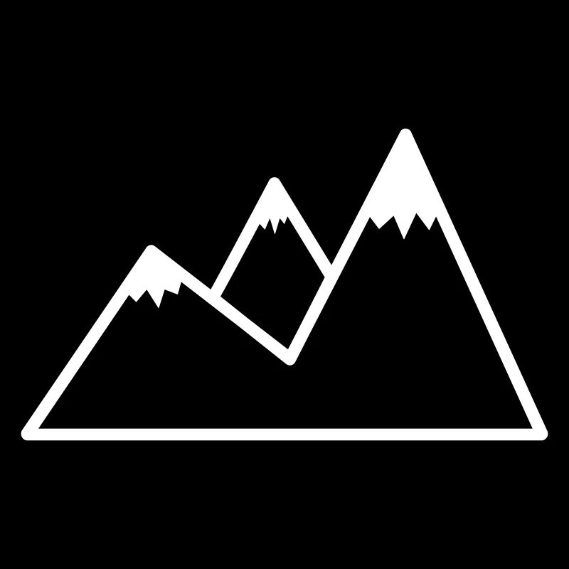 Mountains Mountains Peaks Alpine Icon Icon Sign