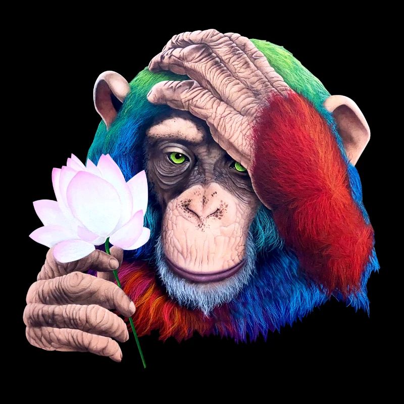Monkey Loves Nature - Graffiti
