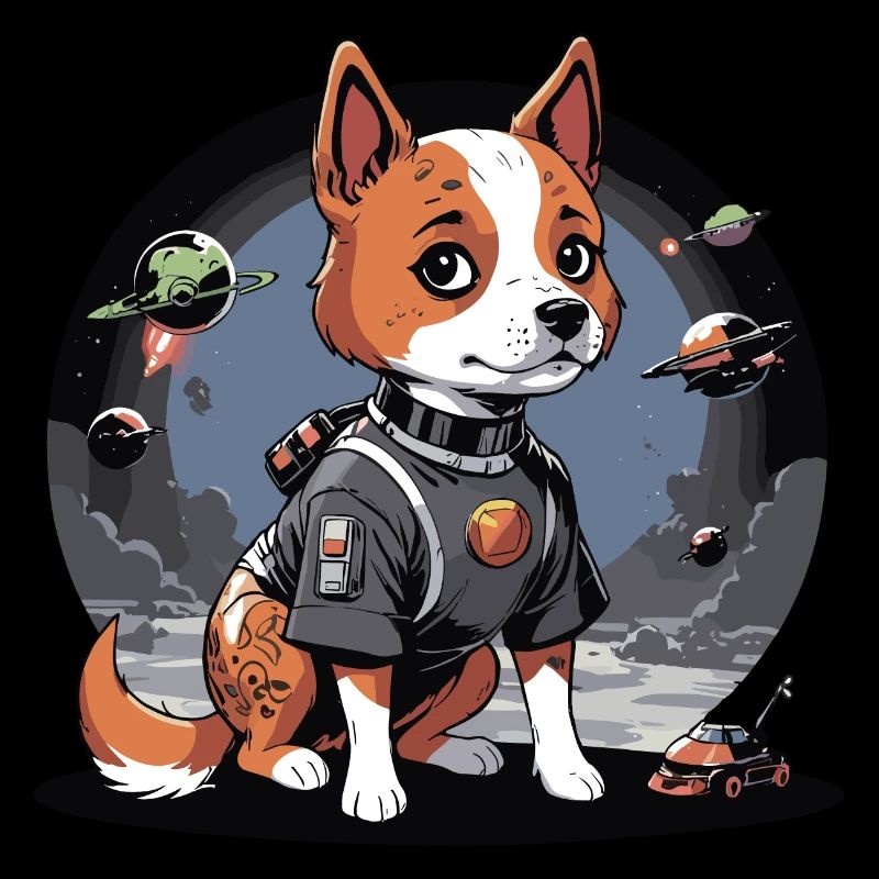 Space Dog - Sci-Fi Hund
