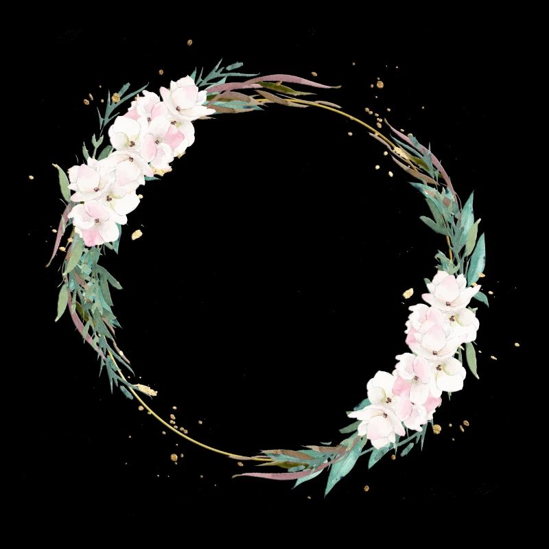 Cercle de fleurs Boho Beachy