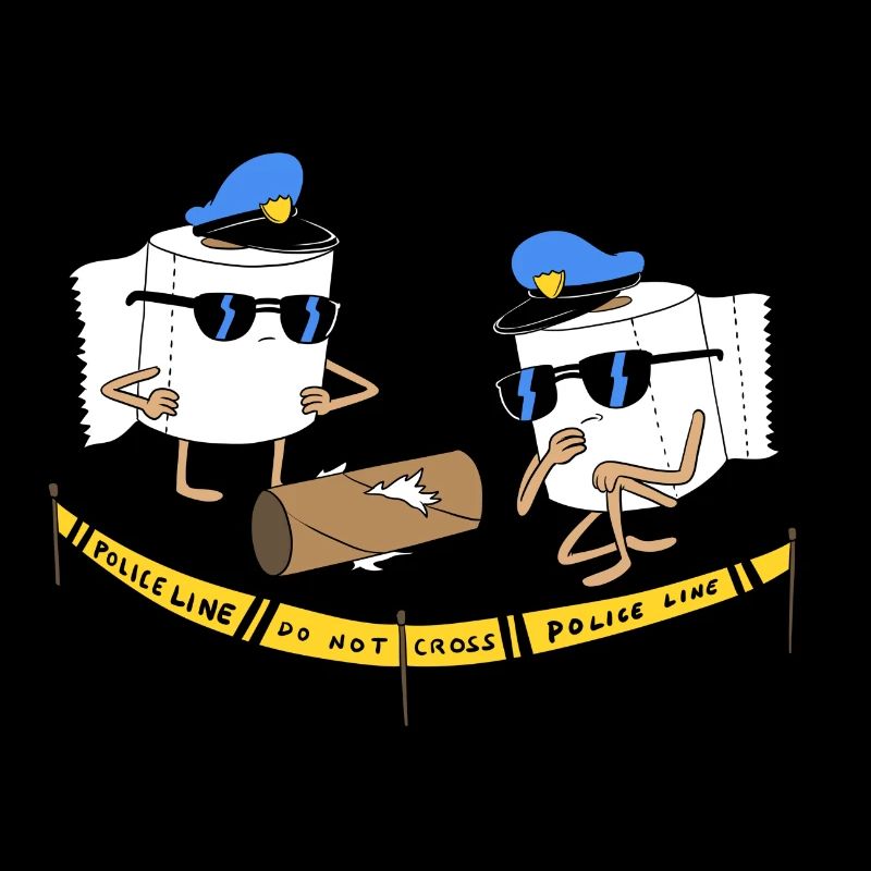 Polizei-Line-Papier hygienisch
