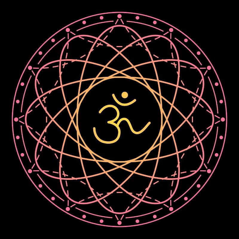 Sacred geometry with Om symbol