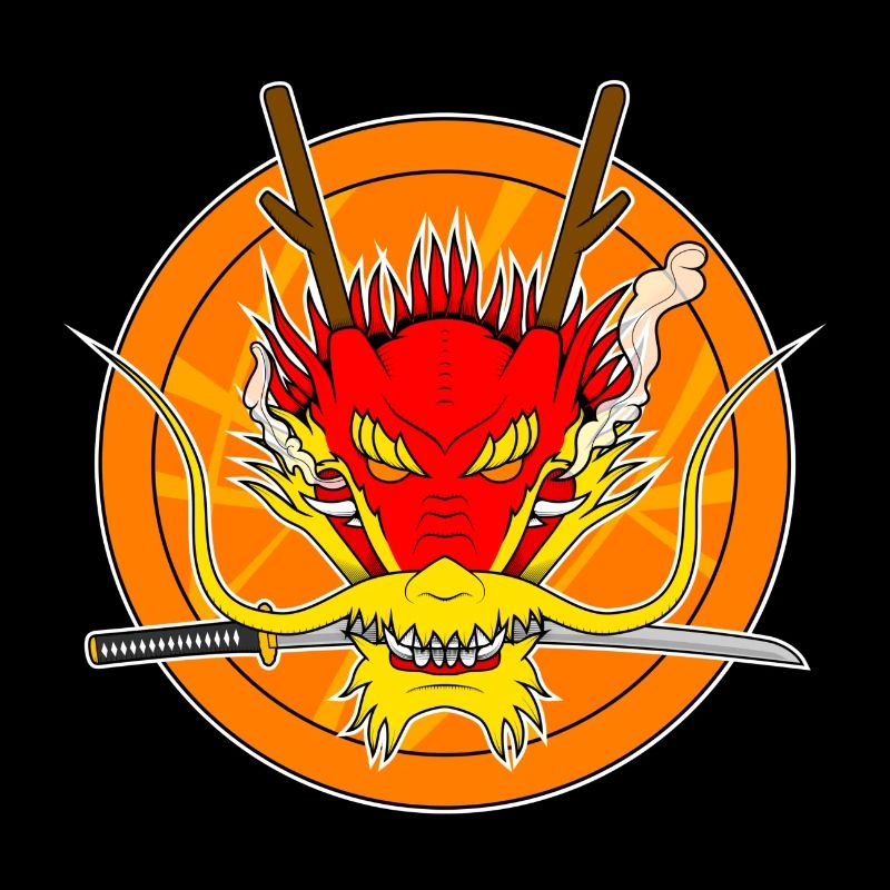 dragon rouge