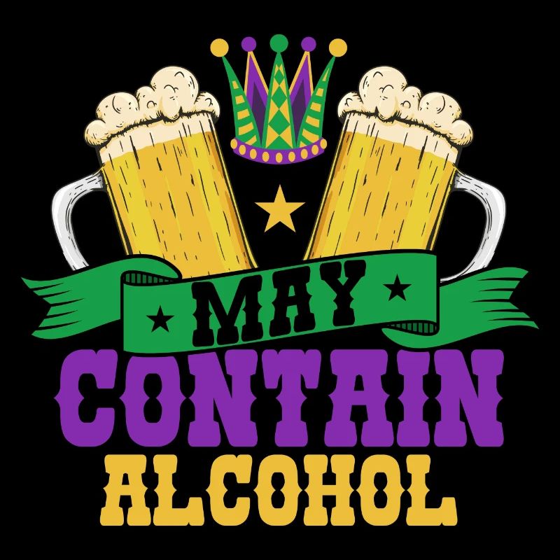 May Contain Alcohol Mardi Gras Party