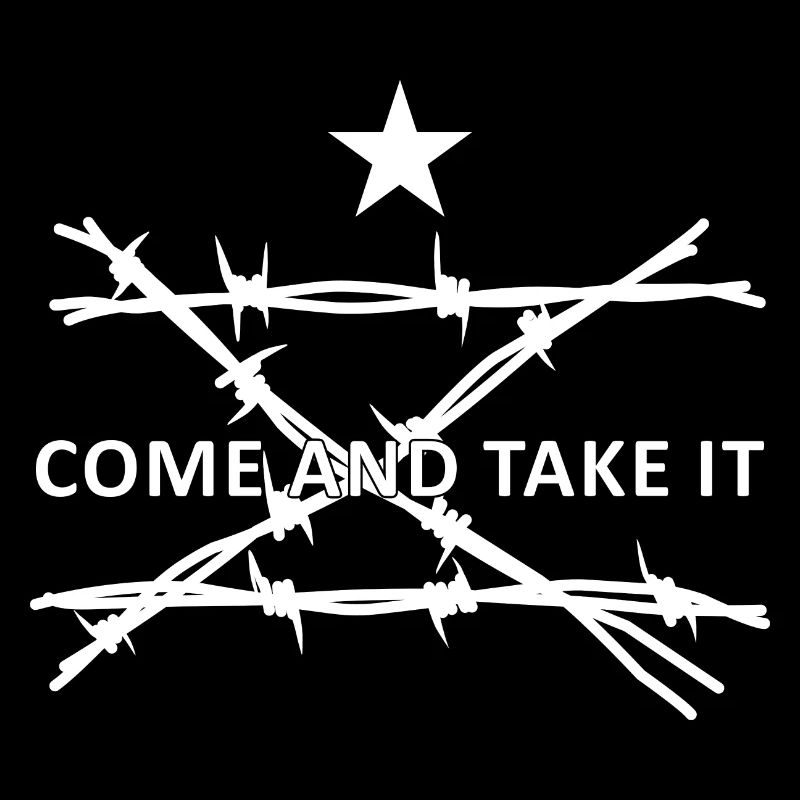Texas Border Razorwire Venez Et Prenez-le Molon Labe