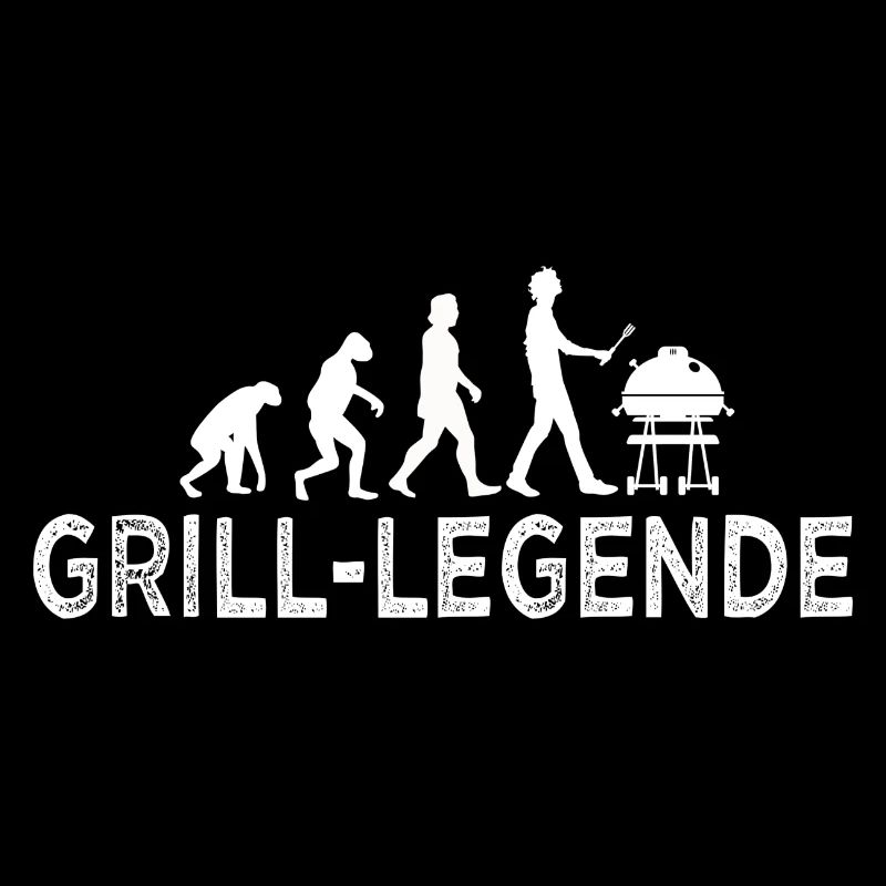 Grill Evolution Shirt, BBQ Shirt, Legende