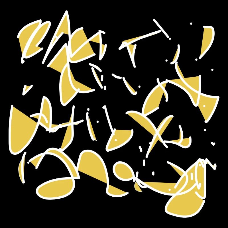 Calligraphie blanche, Kandinski, Miro