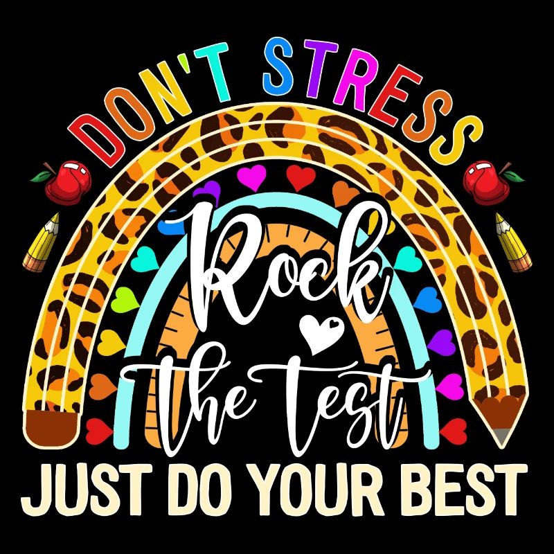Test Day RockThe Testing Day Boho Rainbow Teacher