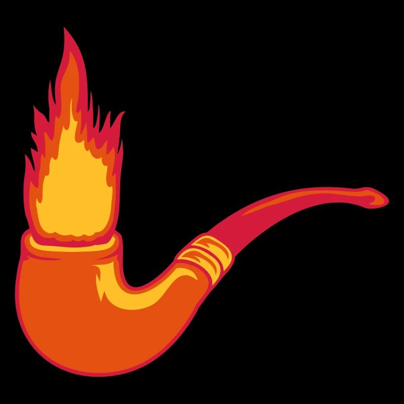 Fumeur de pipe à tabac de feu