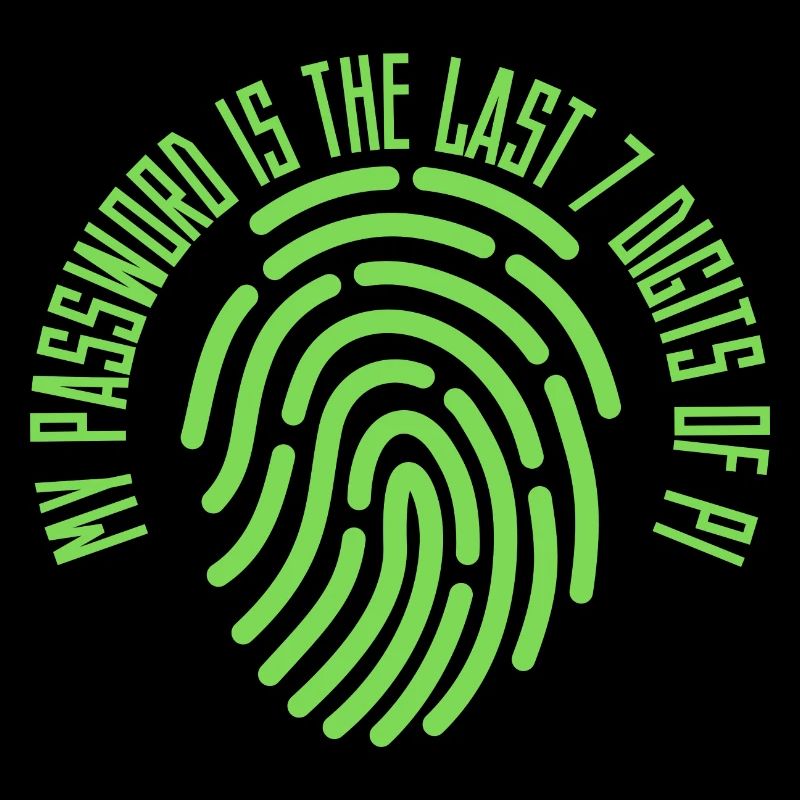 La mia password è le ultime 7 cifre di Pi 8