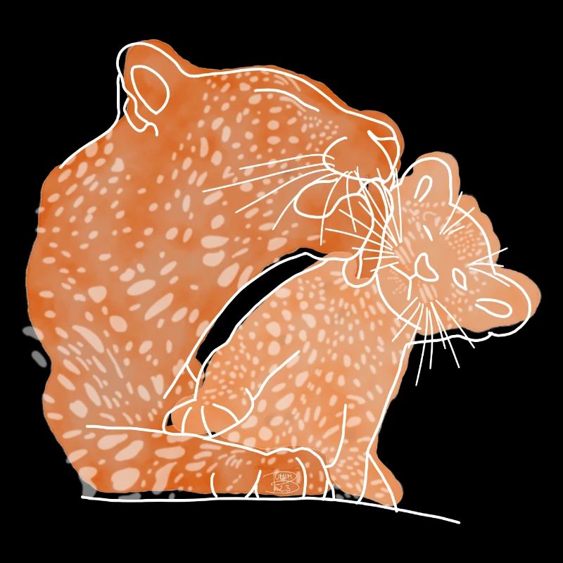 "Leopard", Boho Line Art Design, Serie „Big 5"
