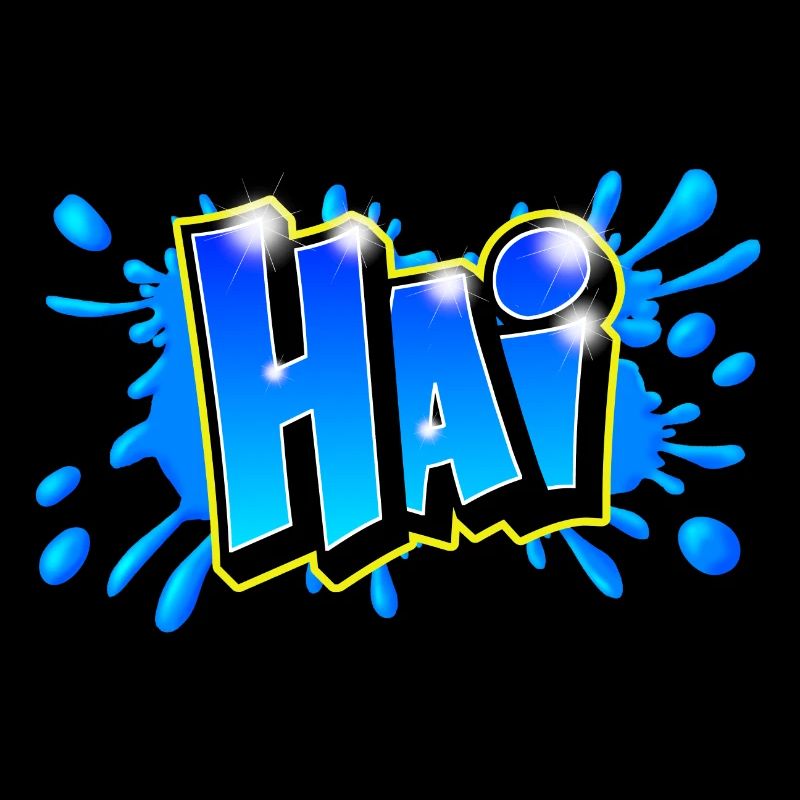 Graffiti name "HAI" Imprimable tout support !