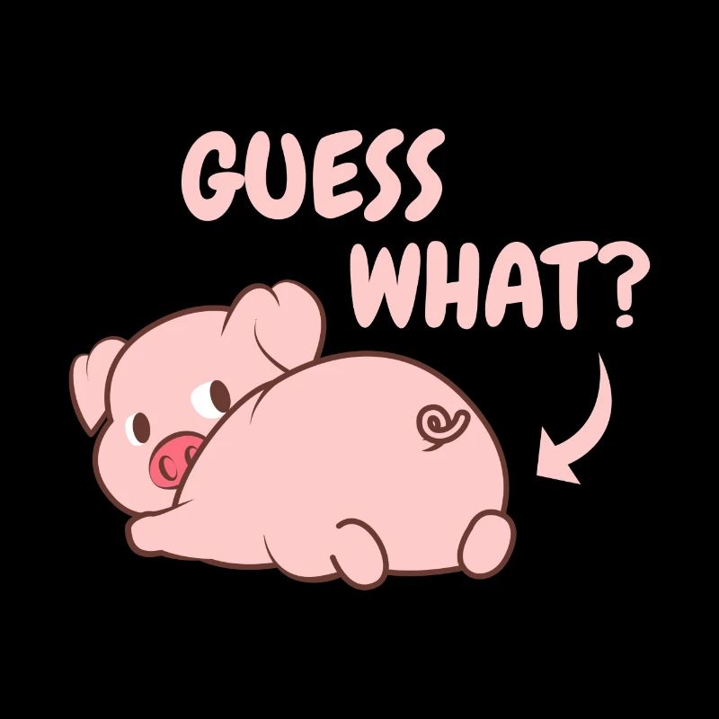 Freches Schweinchen Comic Schwein Geschenk Lustig