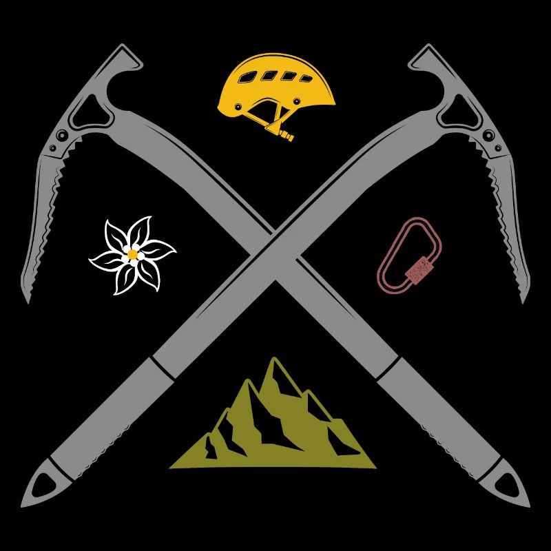 Bergsteiger Klettern
