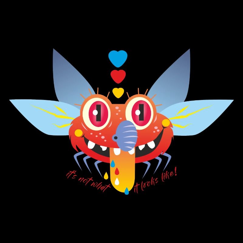 red love fly