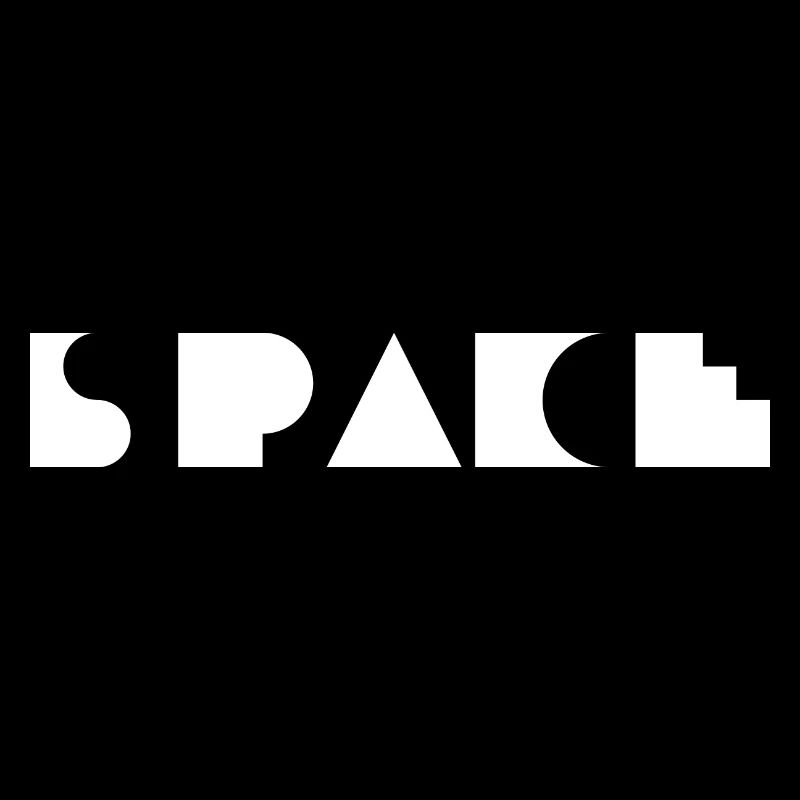 Space Kühnes geometrisches Logo-Design