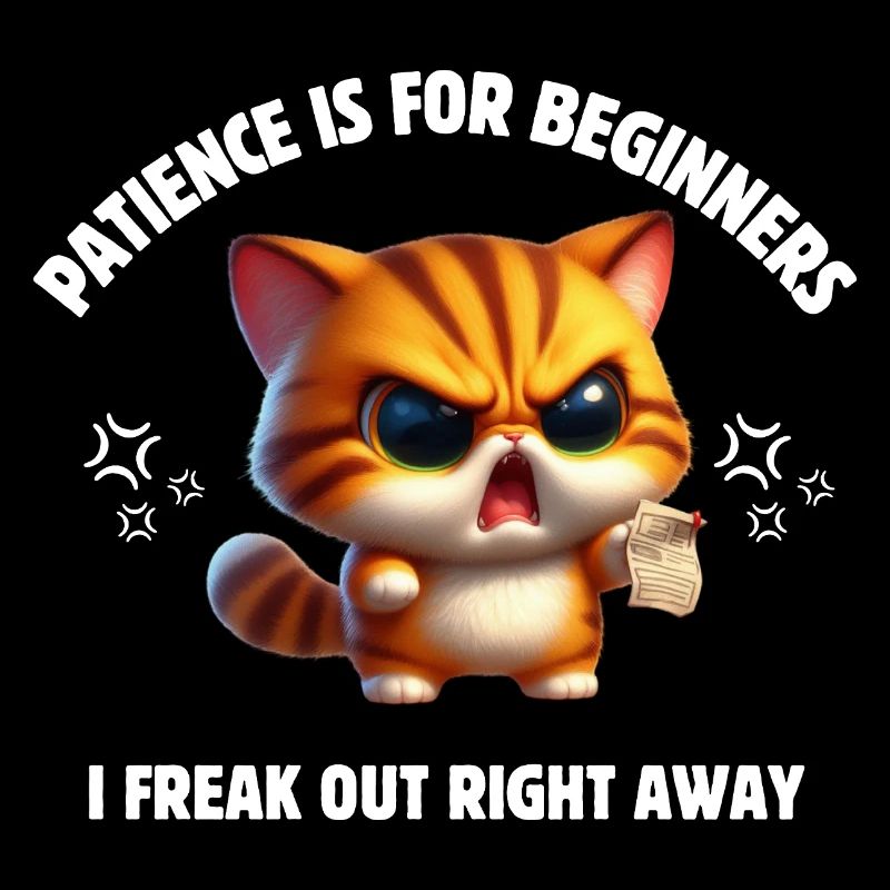 Patience is for beginners I freak out right away