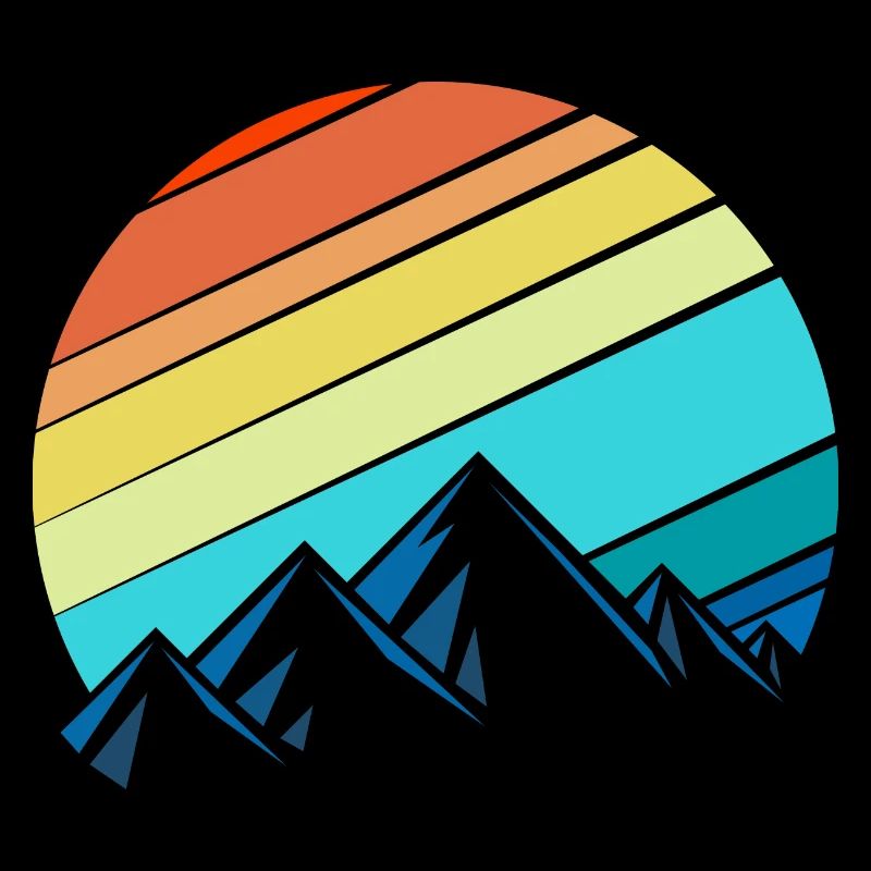 Retro mountains