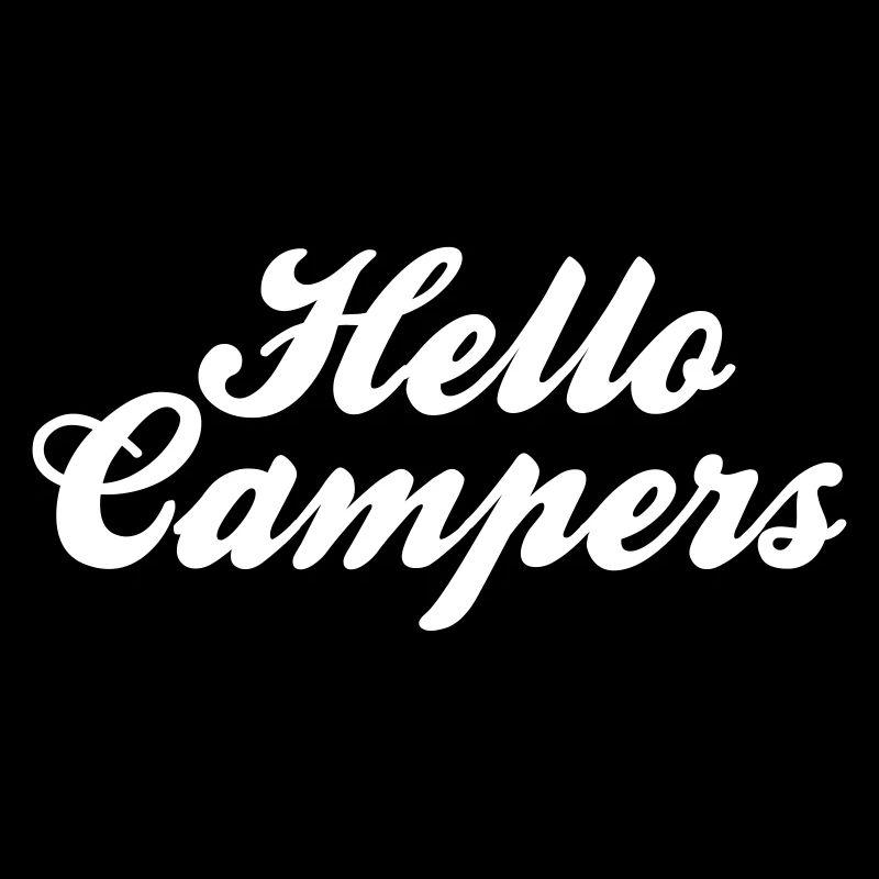 Hello Campers Lovely Script text | Side Hustle UK
