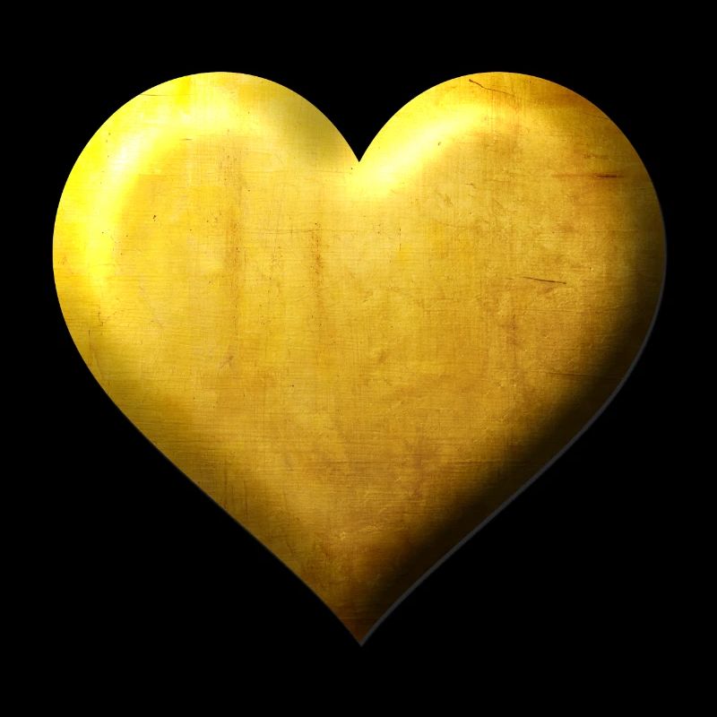 Coeur d’or Le design édté en or